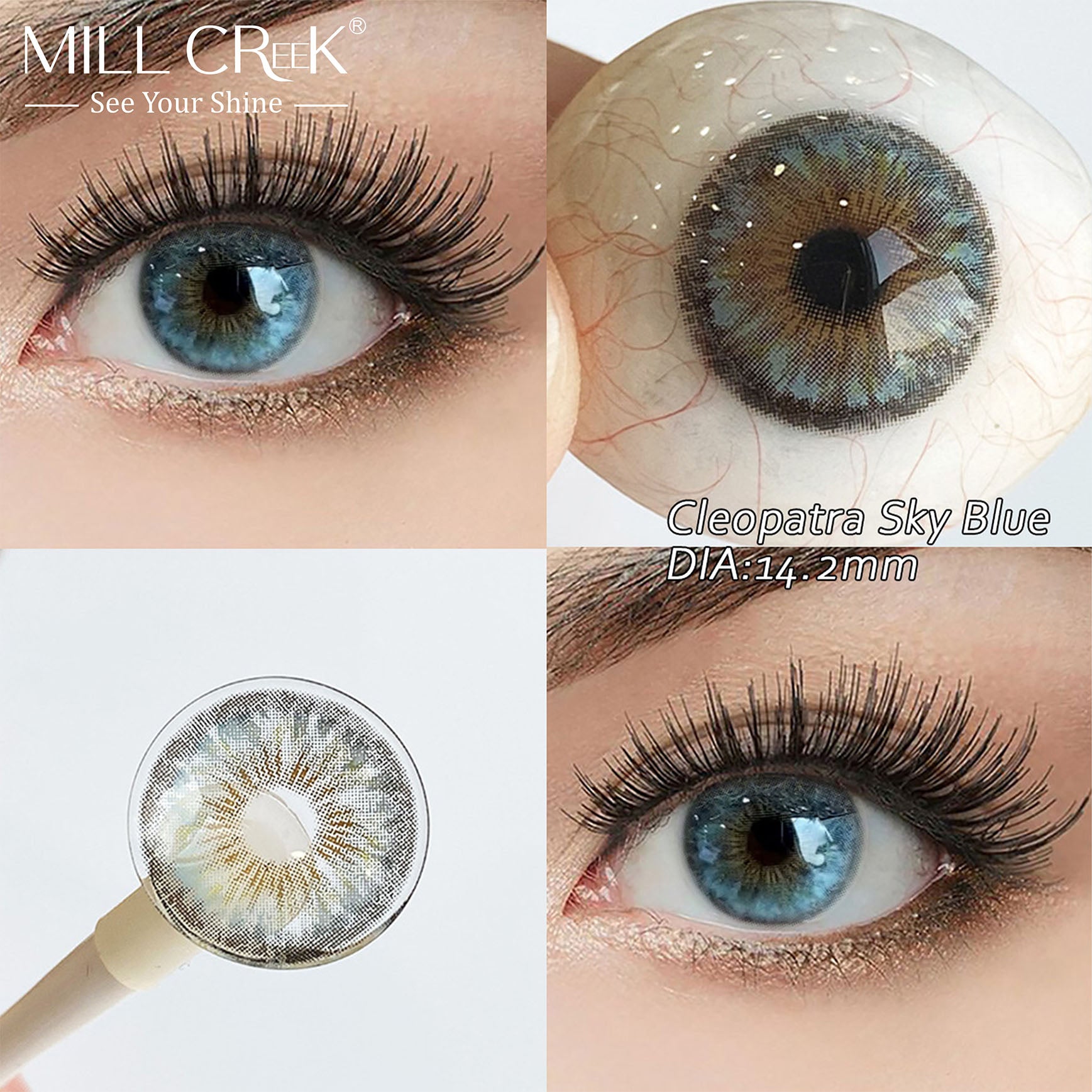 Cleopatra Sky Blue 14.2mm