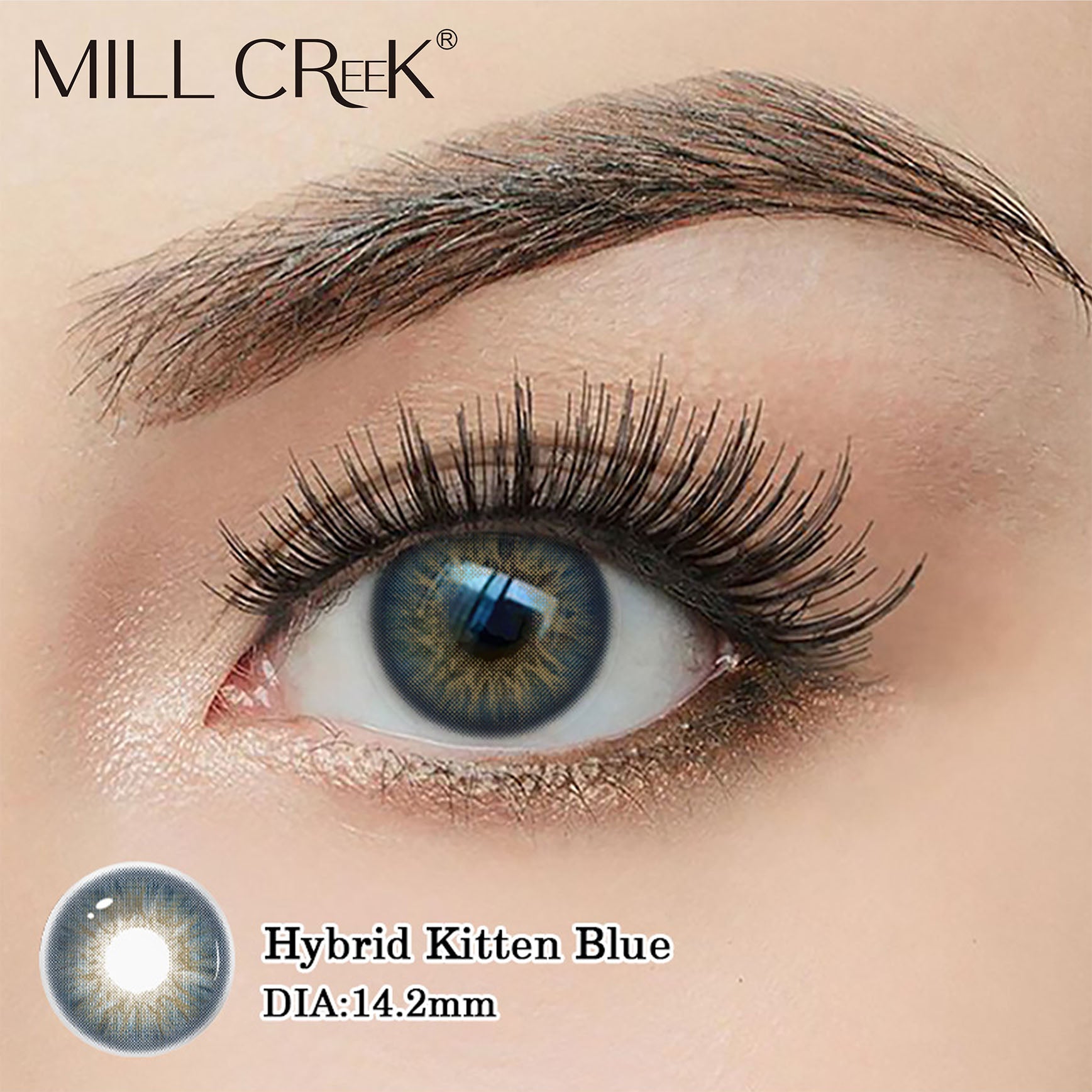 Hybrid kitten blue 14.2mm