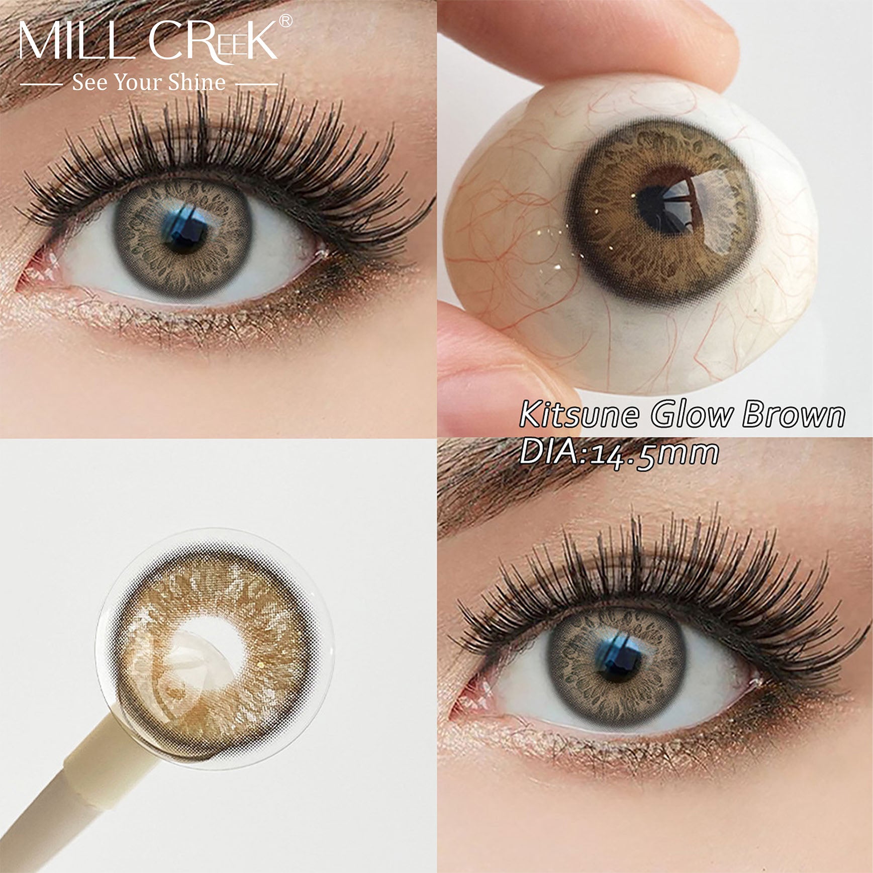 Kitsune Glow Hazel 14.5mm