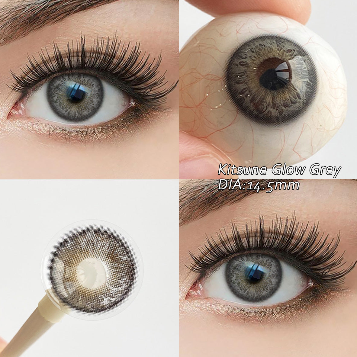 Kitsune Glow Grey 14.5mm
