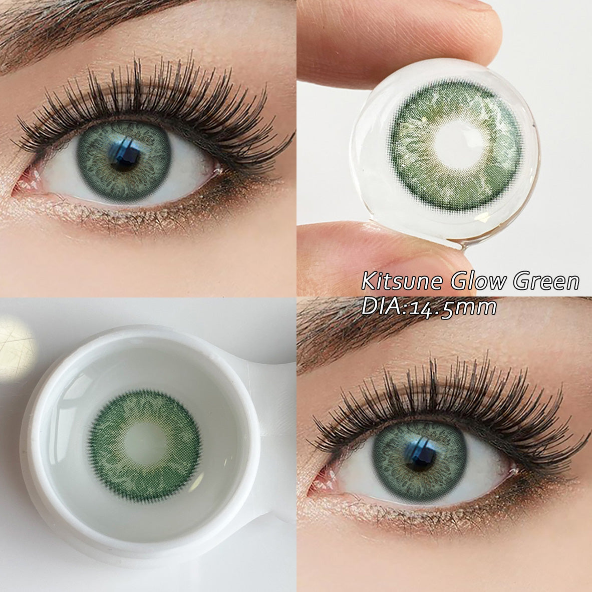 Kitsune Glow Green 14.5mm